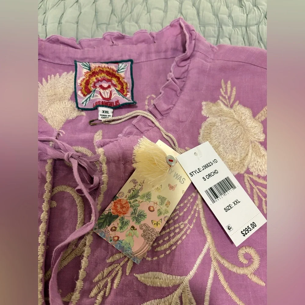 Johnny Was FRANKIE TIERED FIELD DRESS - ORCHID, XXL - Picture 8 of 10